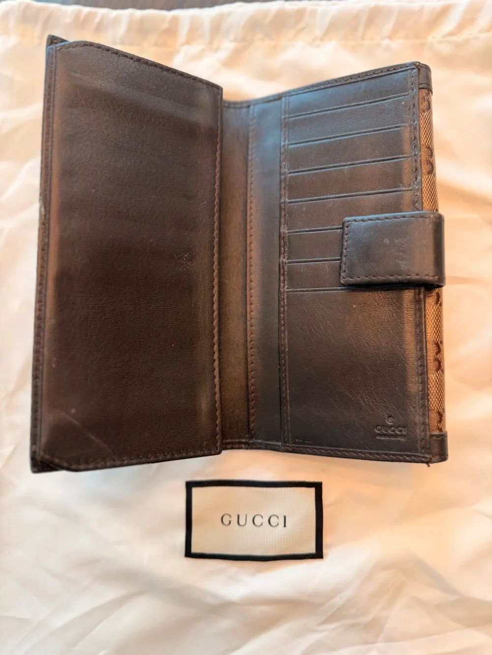 Authentic Gucci GG Crystal hysteria Heart bifold continental wallet - Picture 3 of 6